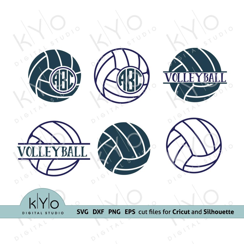 Download Volleyball Monogram Svg Files So Fontsy