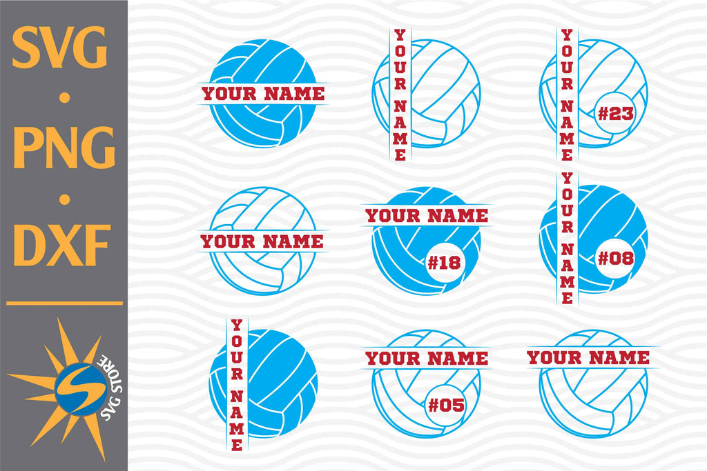 Download Volleyball Monogram SVG, PNG, DXF Digital Files Include - So Fontsy