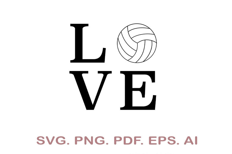 Volleyball SVG - So Fontsy