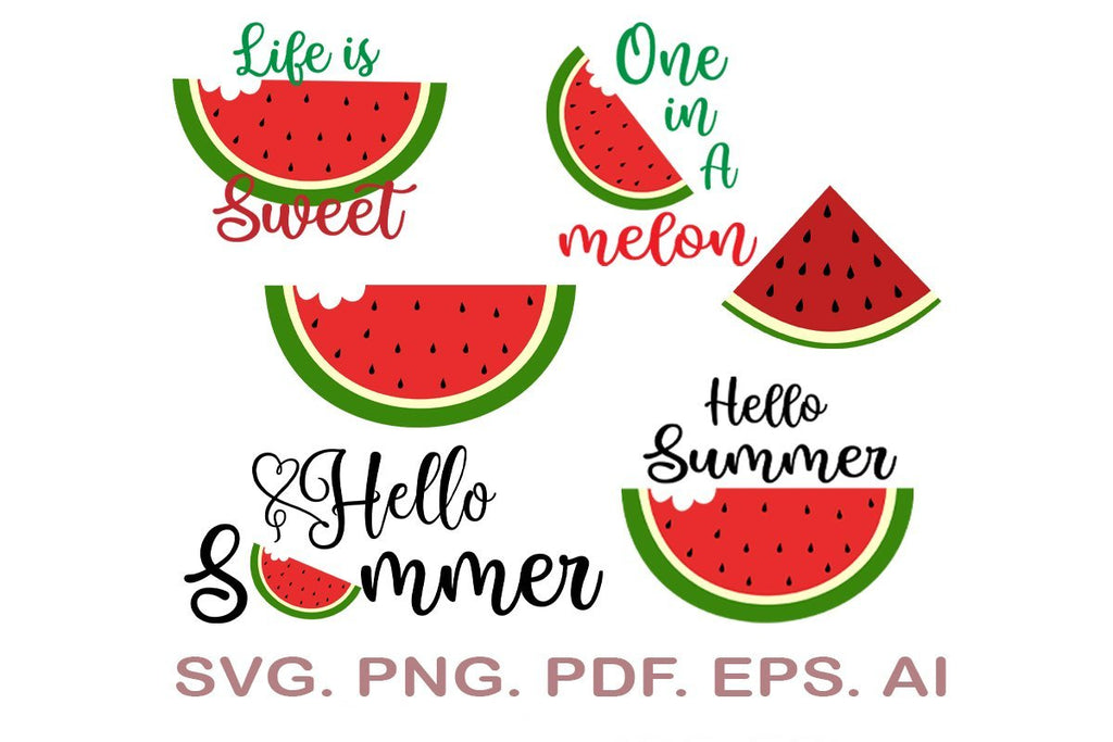 Free Free Hello Summer Watermelon Svg 756 SVG PNG EPS DXF File