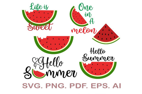 Download Watermelon Svg Cut File Watermelon Svg Watermelon Slice Summer Svg Fruit Svg Bundle So Fontsy
