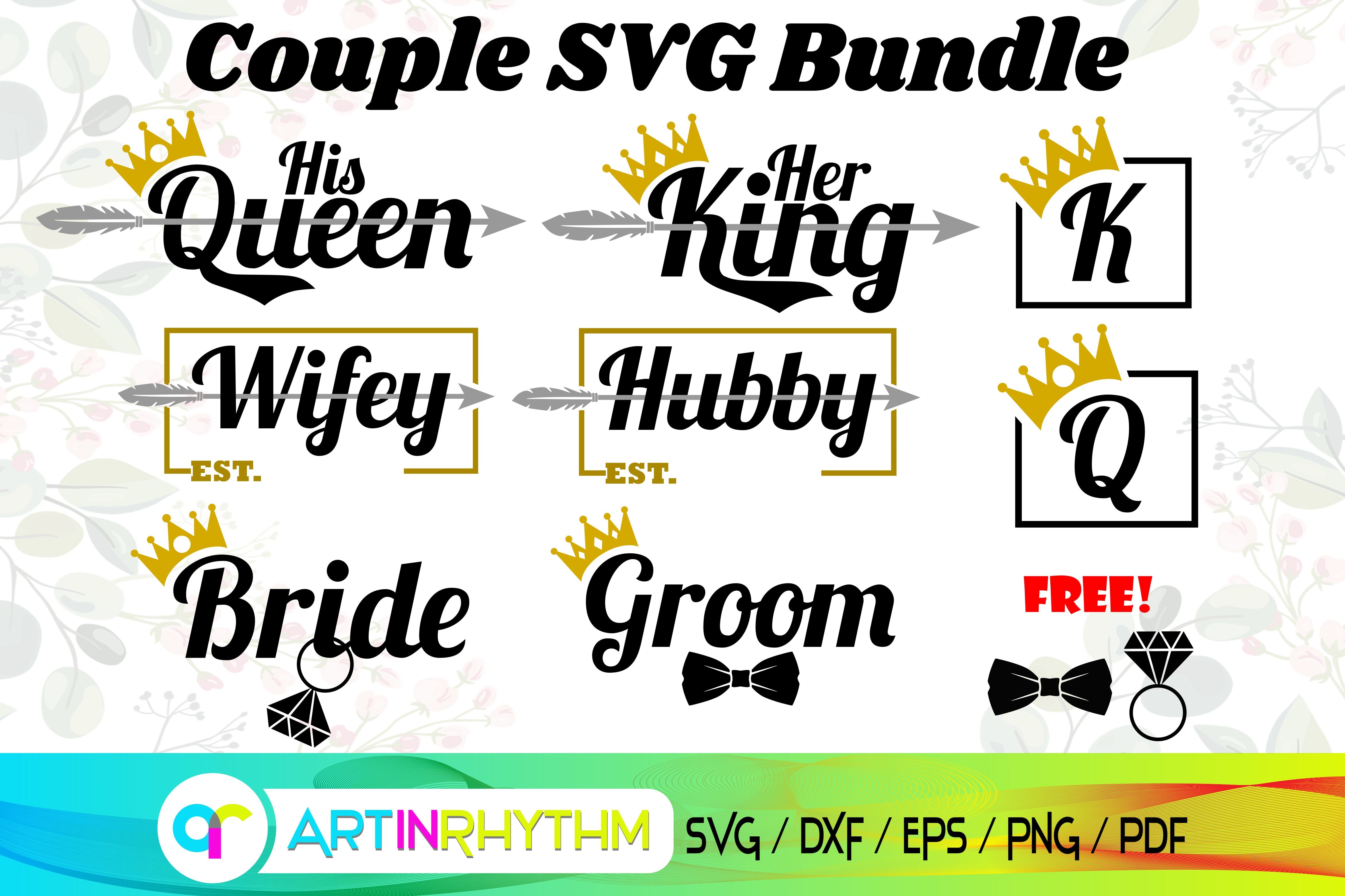 Wedding Svg Couple Svg So Fontsy