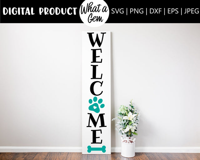 Free Free 171 Welcome To Our Home Vertical Sign Svg SVG PNG EPS DXF File