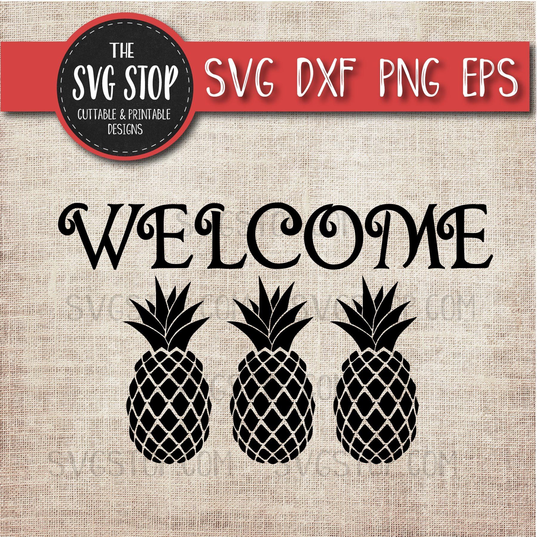 Download Welcome Pineapples Welcome Mats Signs Summer Svg So Fontsy