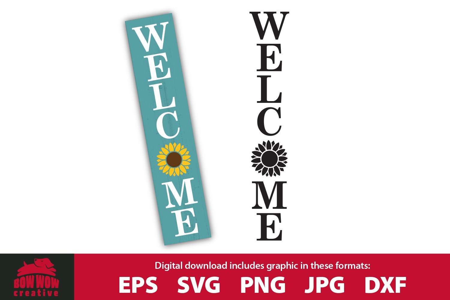 Download Welcome Porch Sign W Sunflower Summer Sign Svg Cutting File So Fontsy