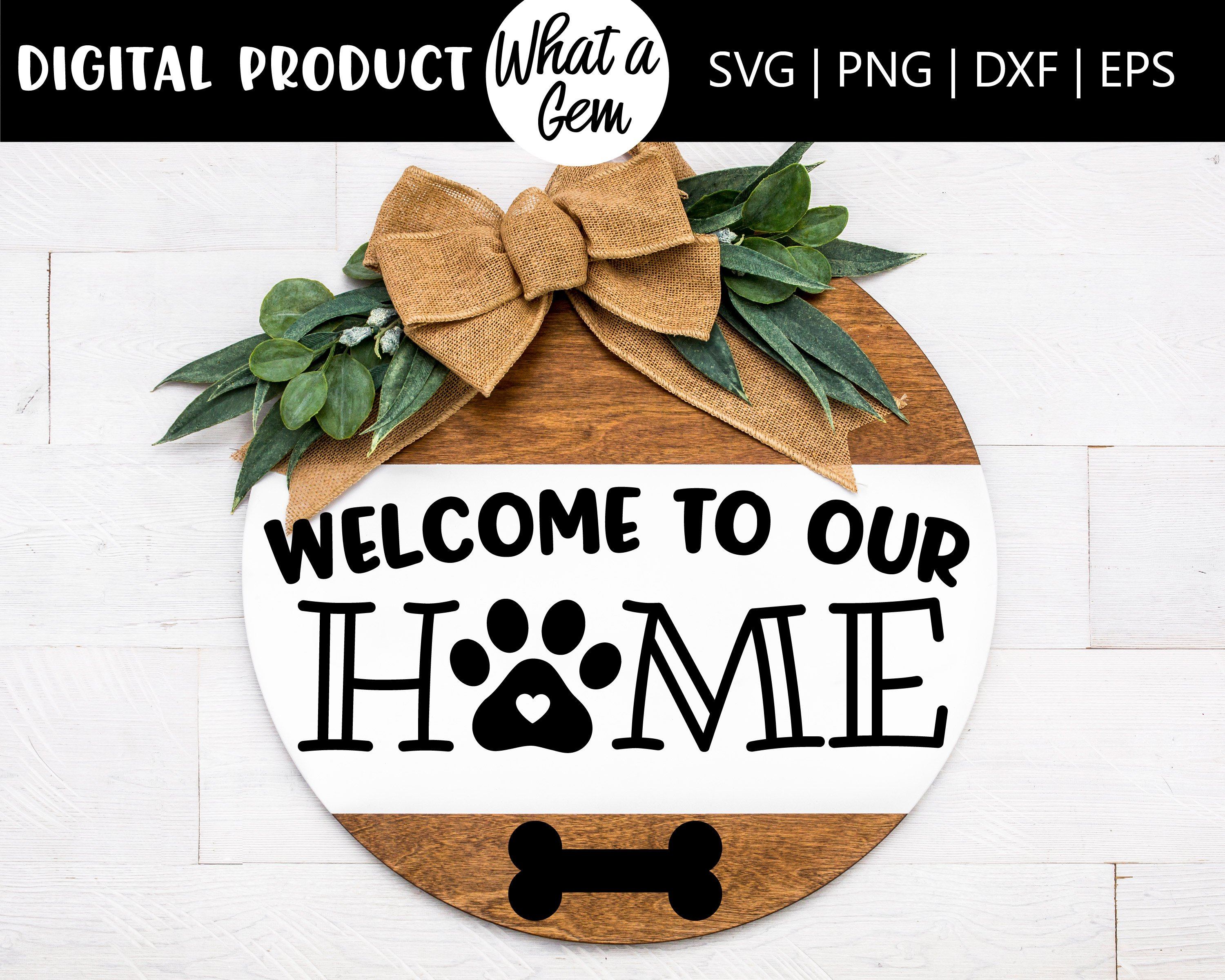 Free Free Svg File Welcome With Paw Print 128 SVG PNG EPS DXF File