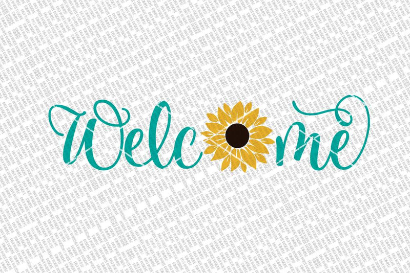 Free Free 52 Sunflower Welcome Sign Svg SVG PNG EPS DXF File