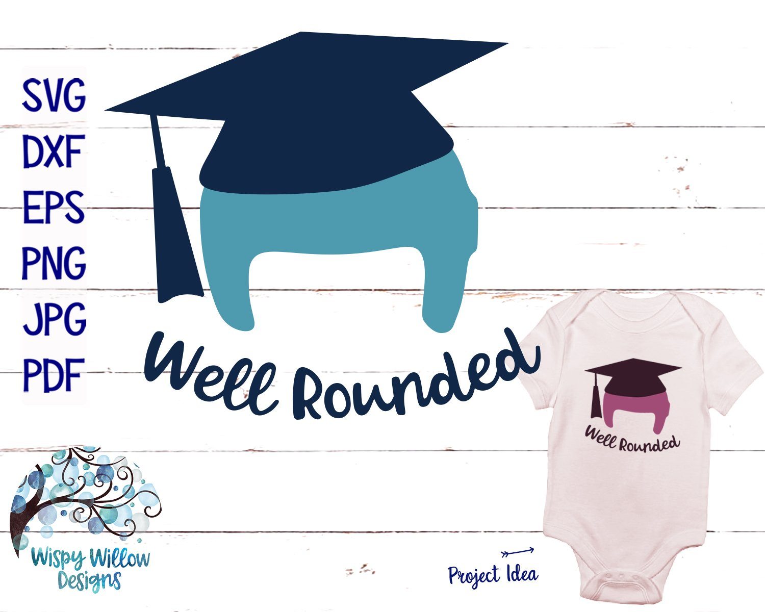 Well Rounded Cranial Helmet Graduation Svg Cut File So Fontsy