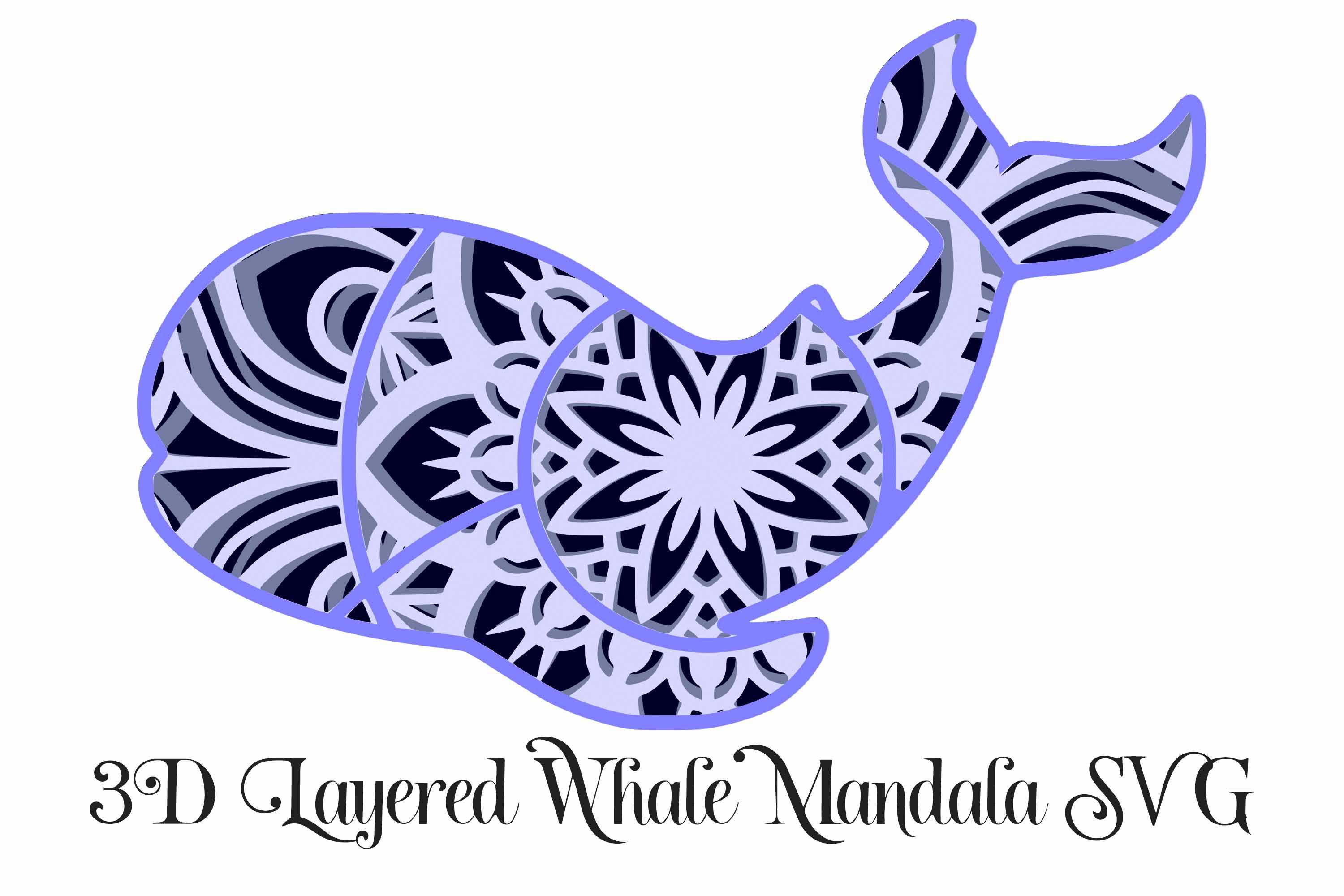 Download Whale Mandala Layered Svg File 4 Layers So Fontsy