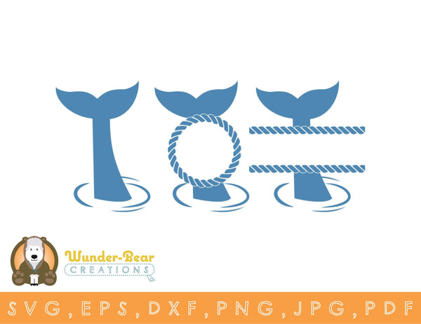 Anchor Rose Monogram Frame svg png dxf eps Chameleon Cuttables LLC