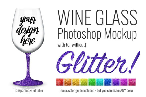 Download Wineglass Mockup Template Psd With Glitter So Fontsy