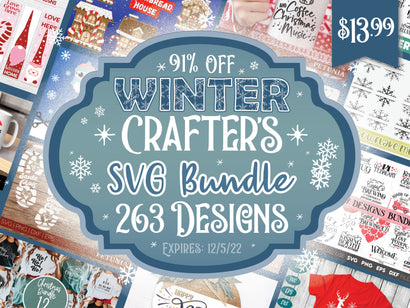 Winter Crafter's SVG Bundle Bundle So Fontsy Design Shop 