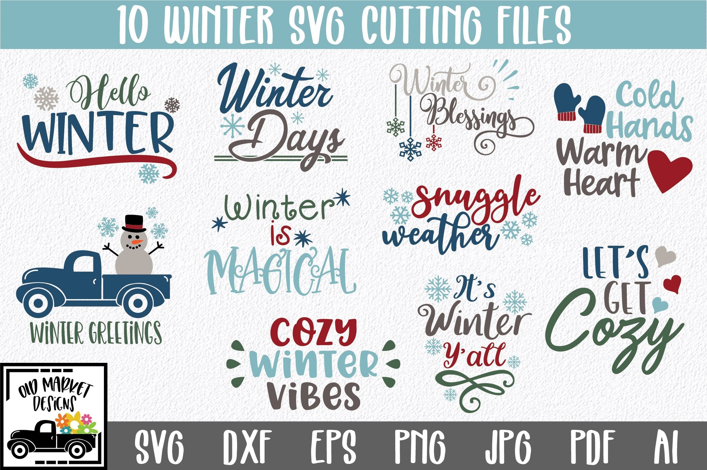 Download Winter Svg Cut File Bundle So Fontsy