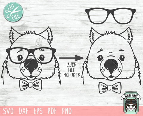 Download Wombat Svg File Wombat With Glasses Bowtie Svg Wombat Cut File Animal Face Svg Cute Boy Wombat Svg Australian Animals Svg File Eyeglasses Svg So Fontsy