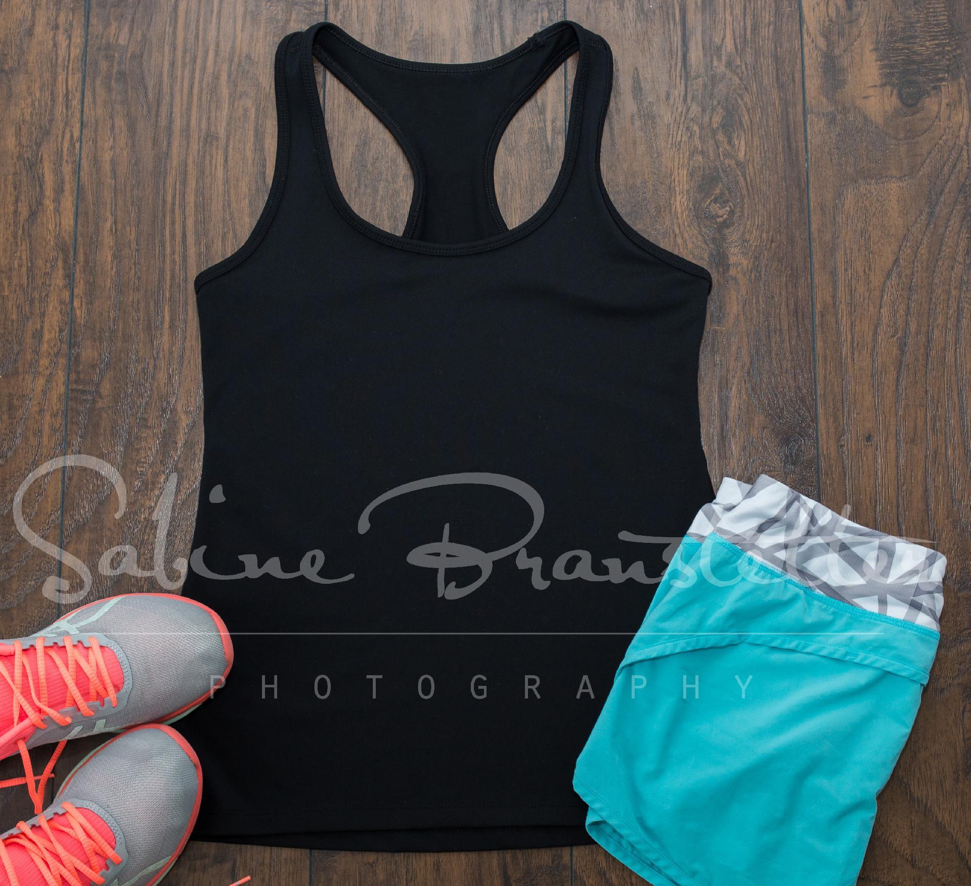 Download Women S Black Tank Top Mockup Work It Styled Stock Photography Racerback Mock Up Square Image So Fontsy