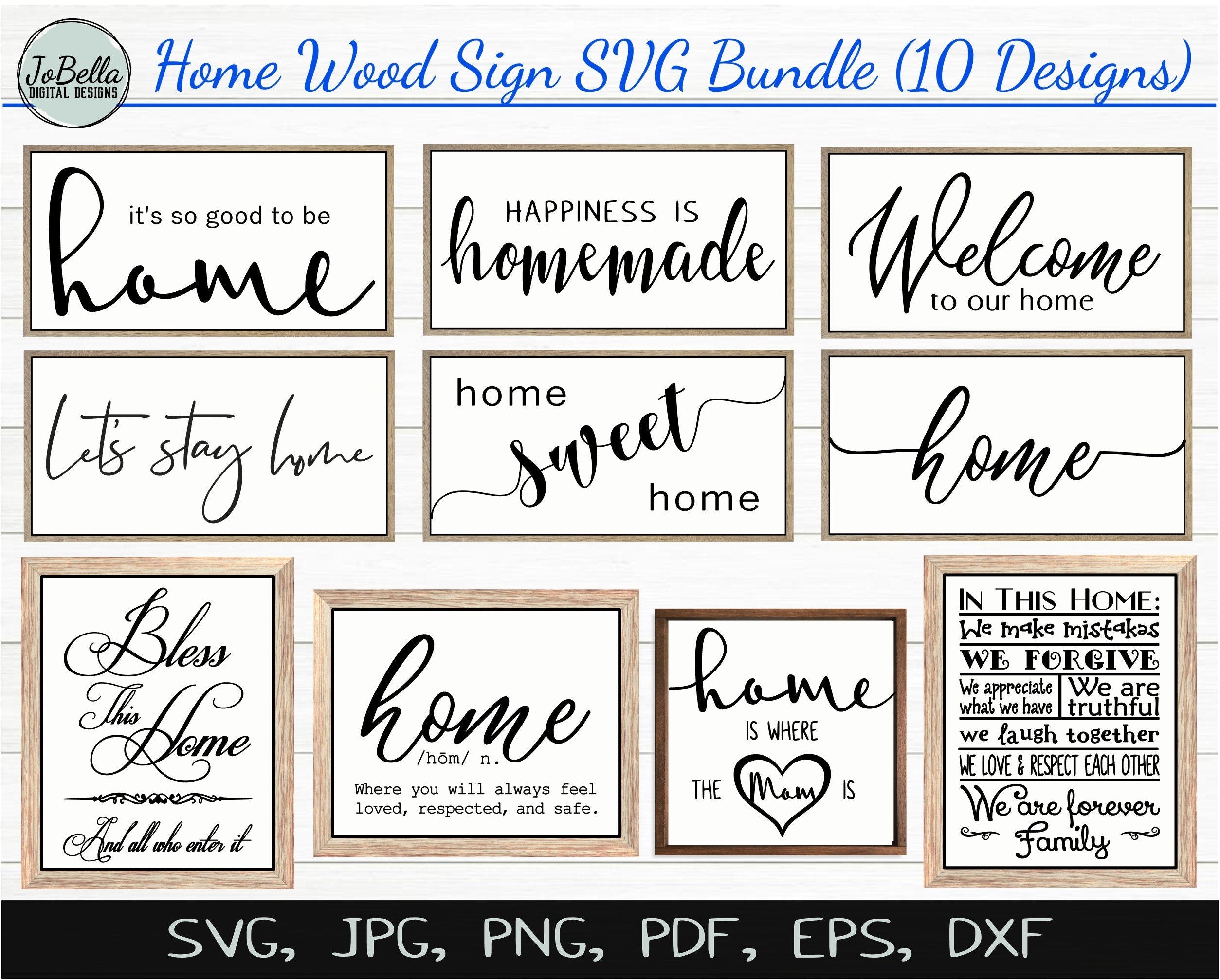 Download Wood Sign Farmhouse Svg Bundle Sublimation Pngs And Printables So Fontsy