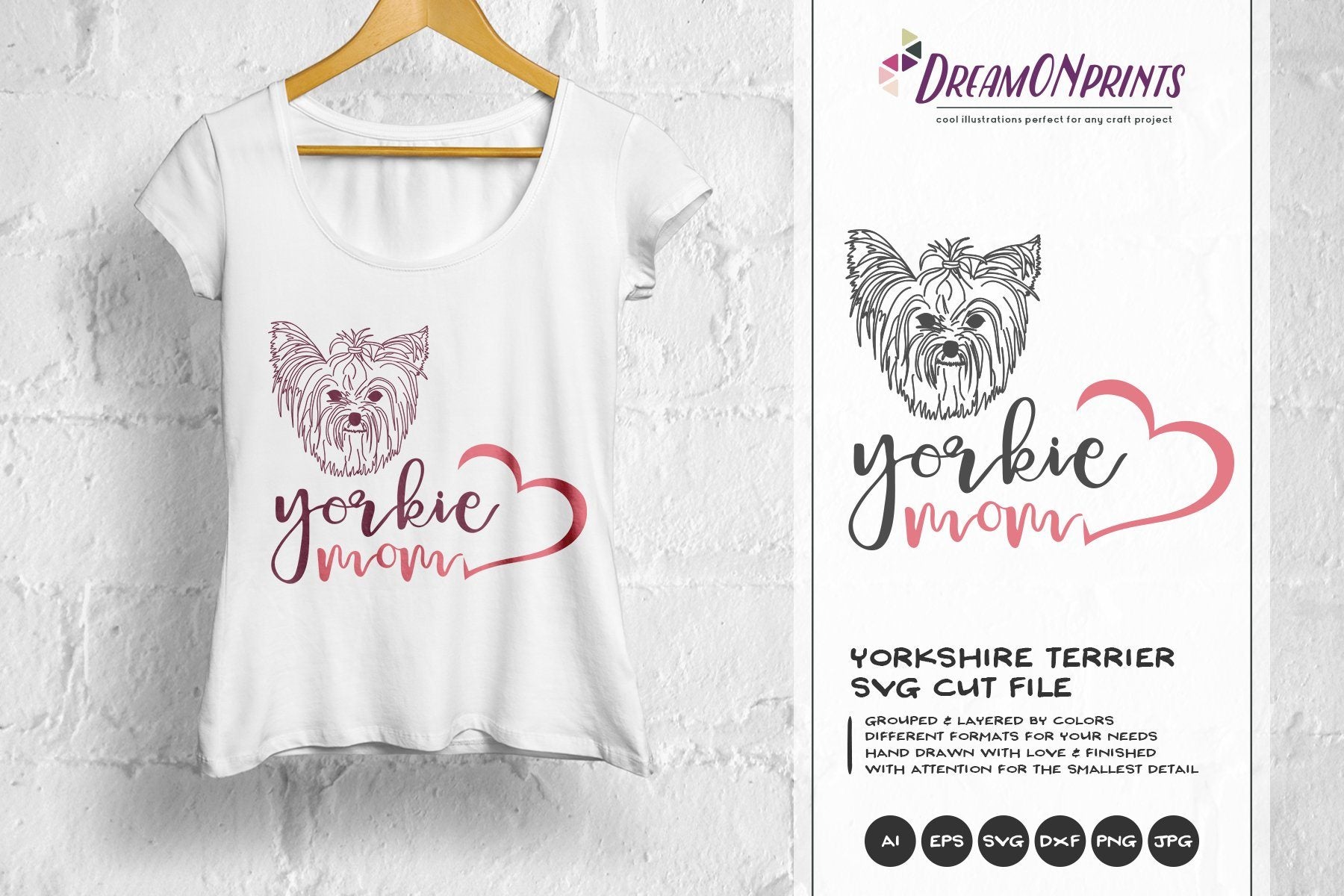 Download Yorkie Mom Yorkshire Terrier So Fontsy