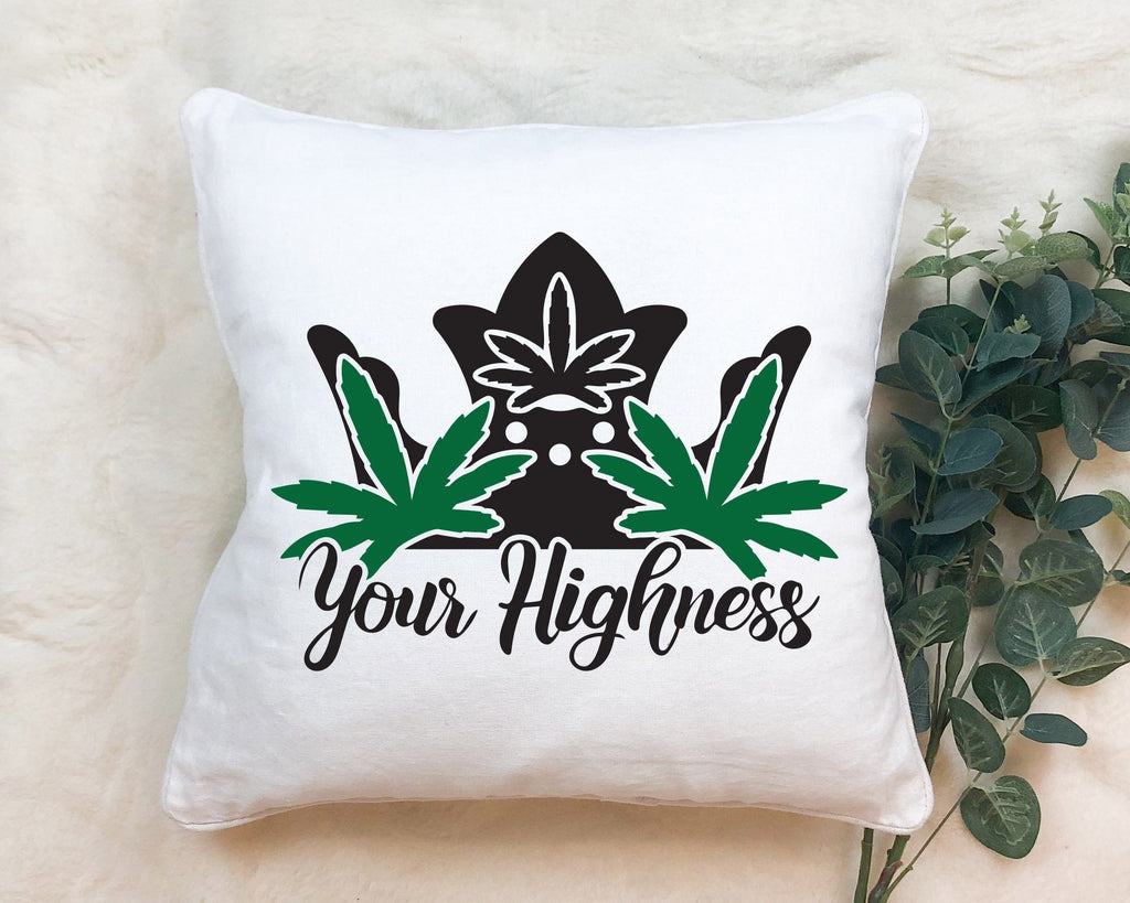 Download Your Highness Marijuana Leaf Crown Adult SVG Design | So ...