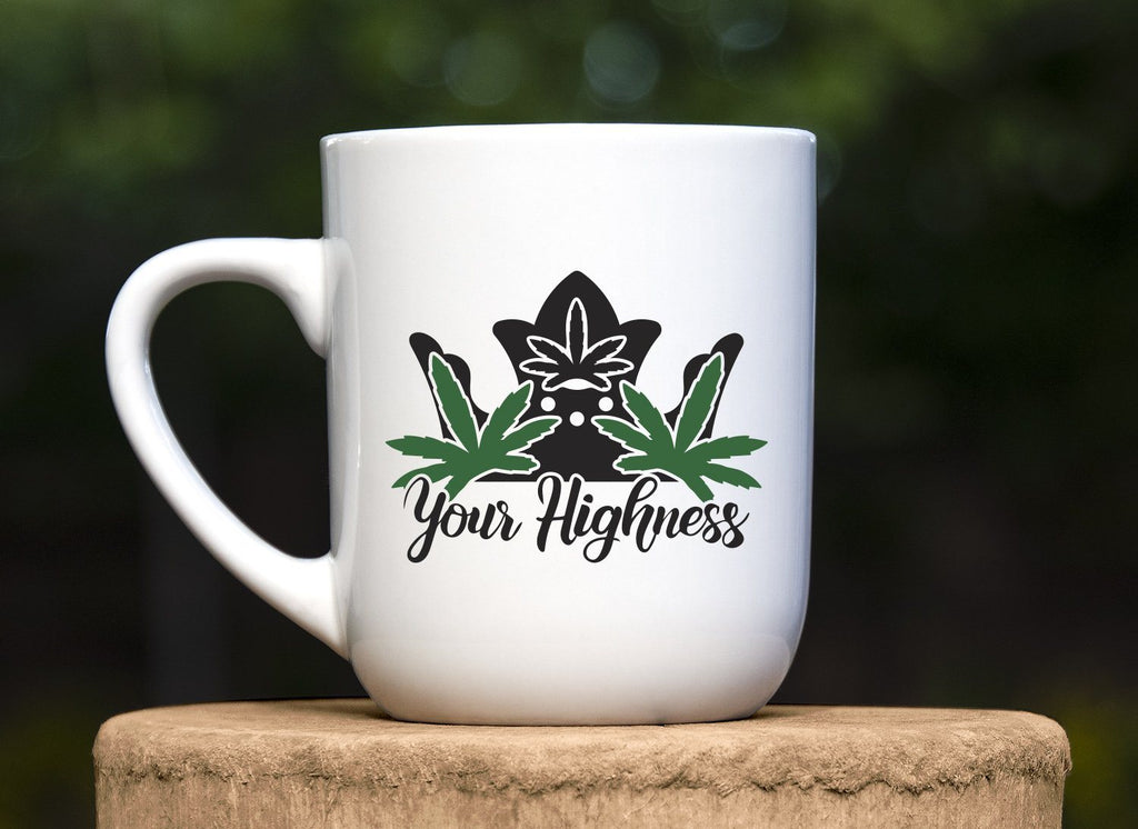 Download Your Highness Marijuana Leaf Crown Adult SVG Design | So ...