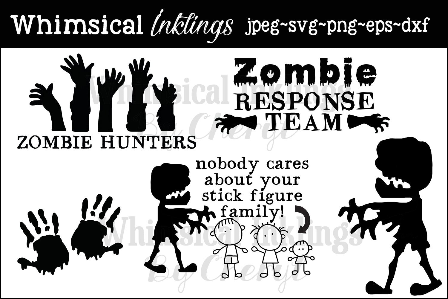 Download Zombie Hunters Svg Files So Fontsy