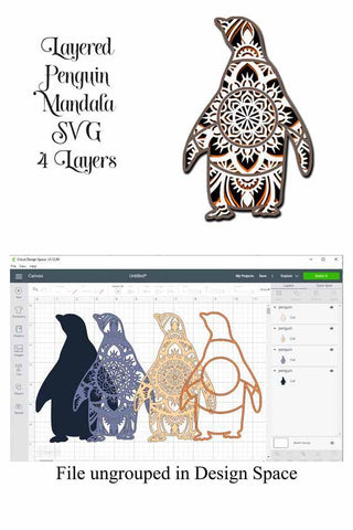 Download Zoo Animal Svg Layered Mandala Bundle Camel Tiger Bear Penguin Kangaroo For Cricut And Silhouette So Fontsy