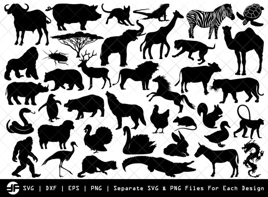 Download Zoo Animals Svg Zoo Svg Silhouette Bundle Cut File So Fontsy