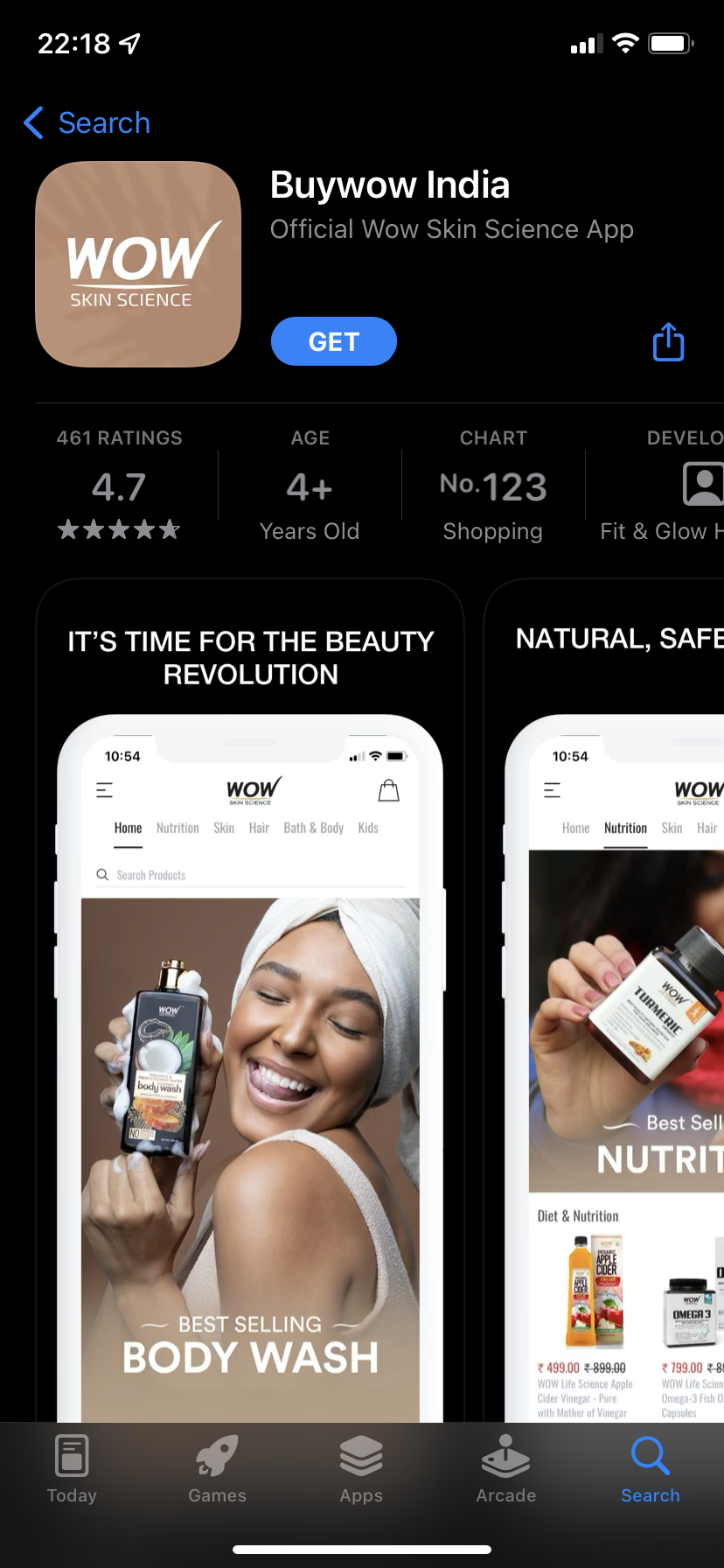 wow skincare - beauty and cosmetics mobile commerce