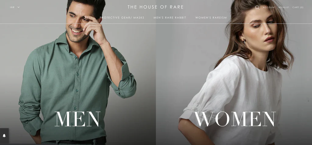 house of rare on shopify 