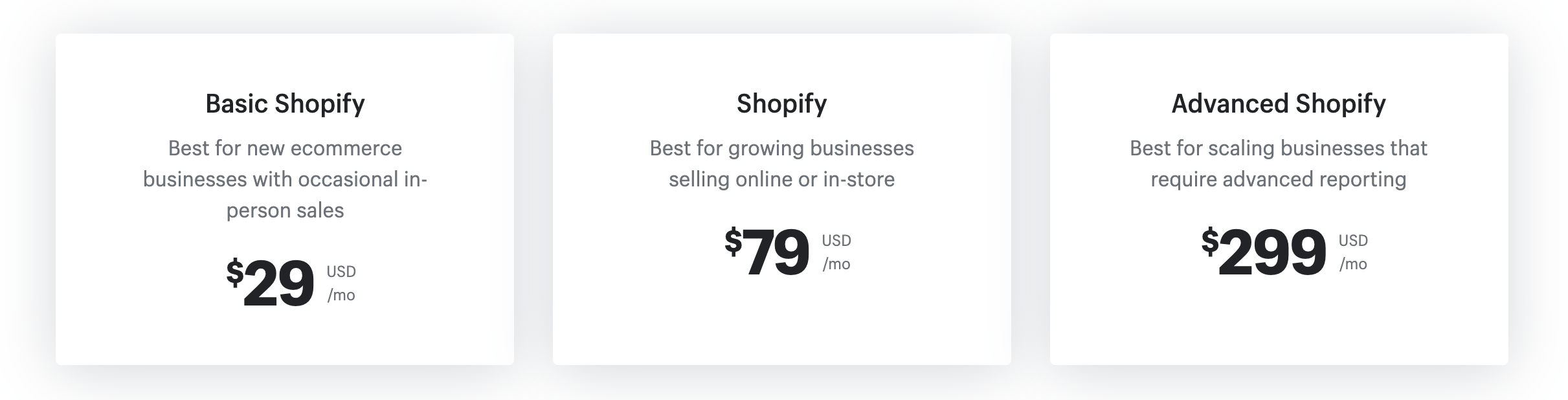 pick a plan - dropshipping in india on shopify 