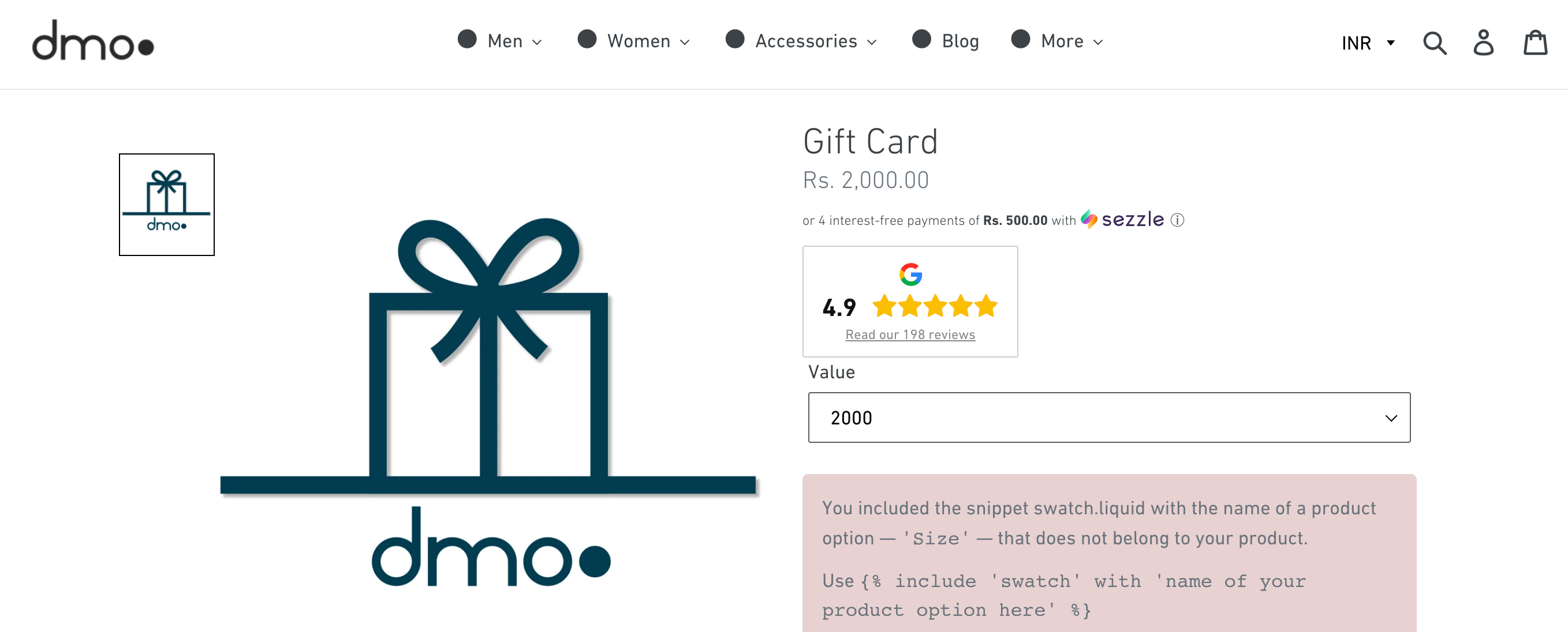 dmodot shopify gift cards example