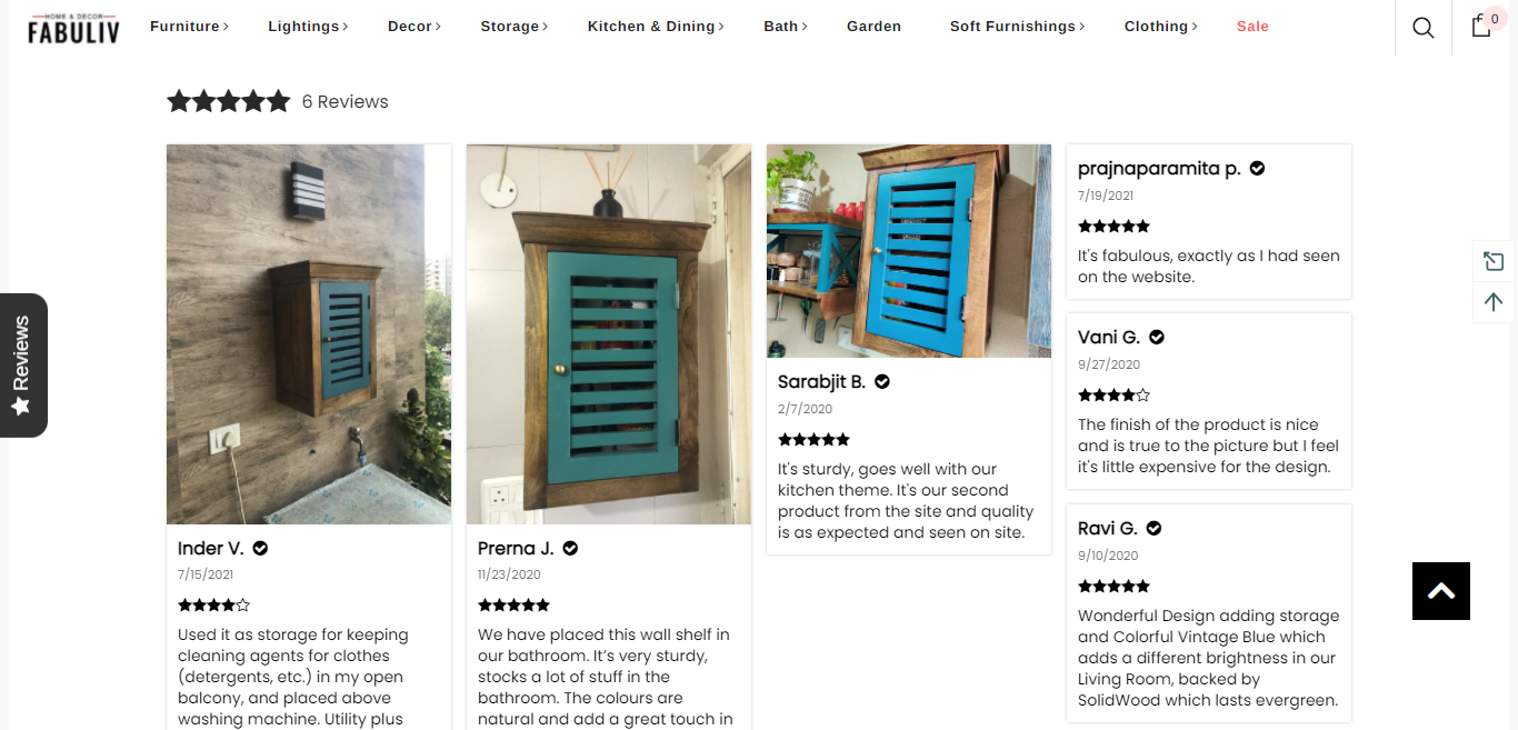 Fabuliv blue wall shelf customer reviews