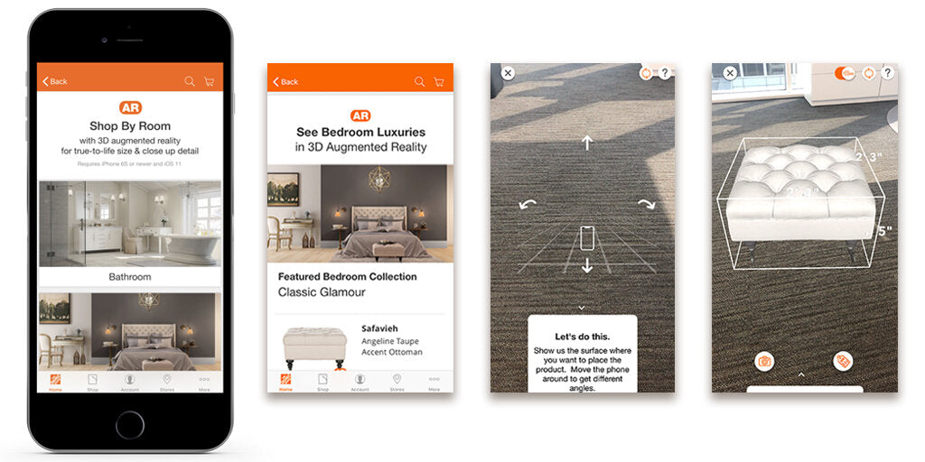 home depot ar in ecommerce
