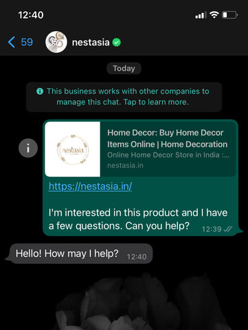 whatsapp for customer support