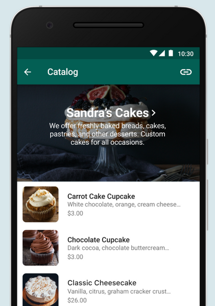 whatsapp business catalog