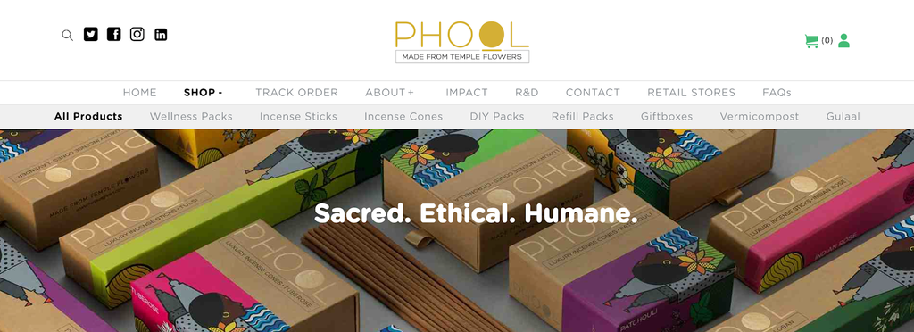 phool's online store on shopify