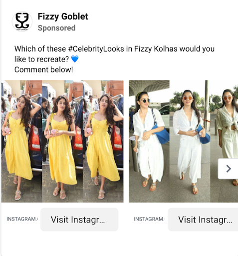 instagram ad creative with social proof 