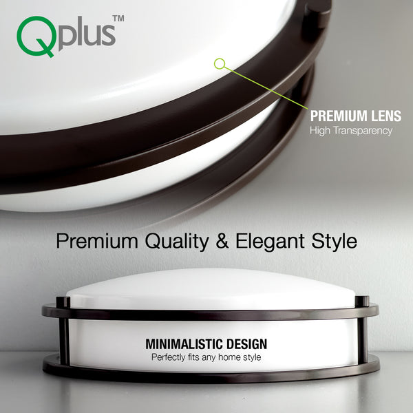 QPlus 12 pouces LED encastré architectural 18 watts Caractéristiques