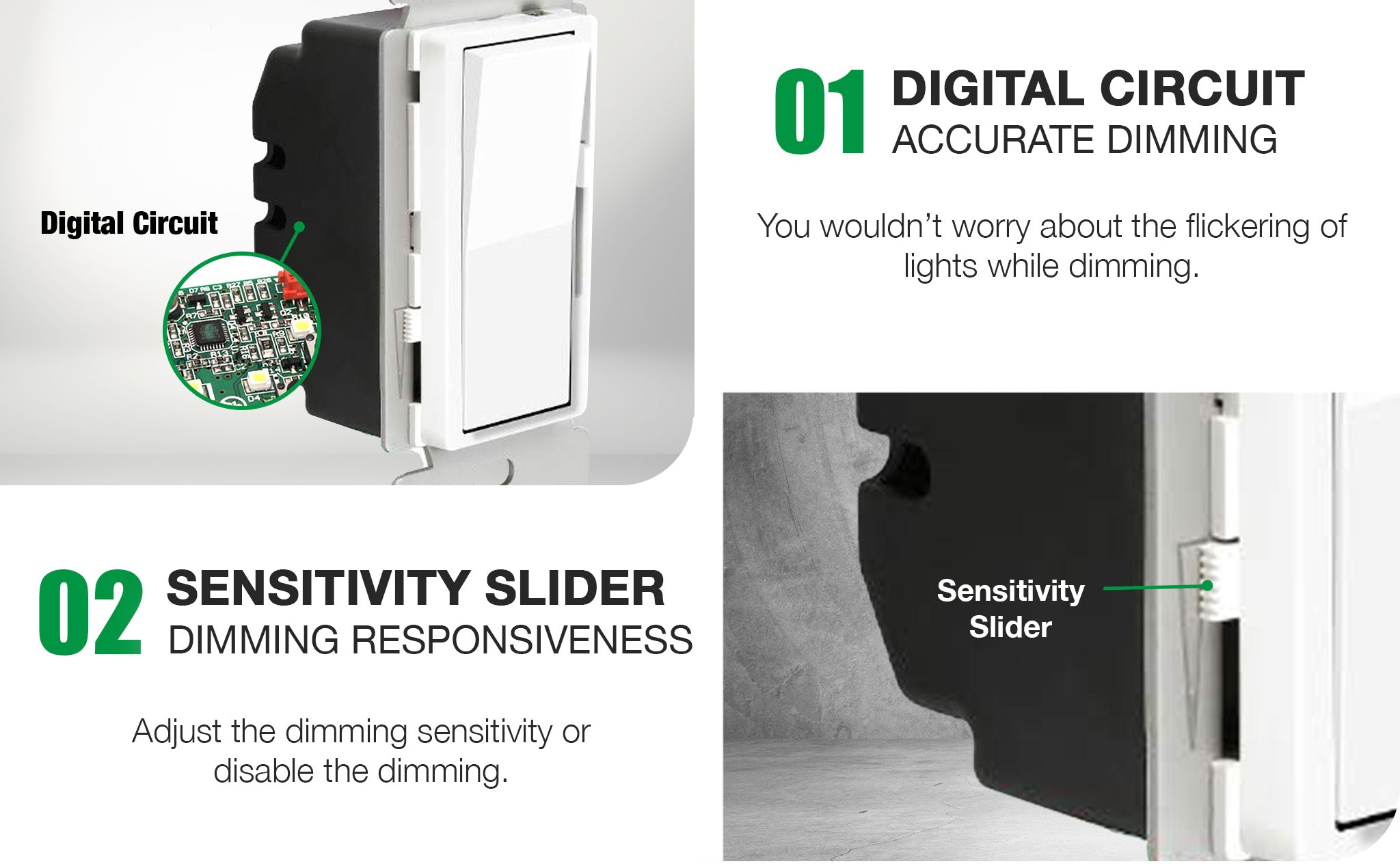 3-Way Digital Dimmer Switch