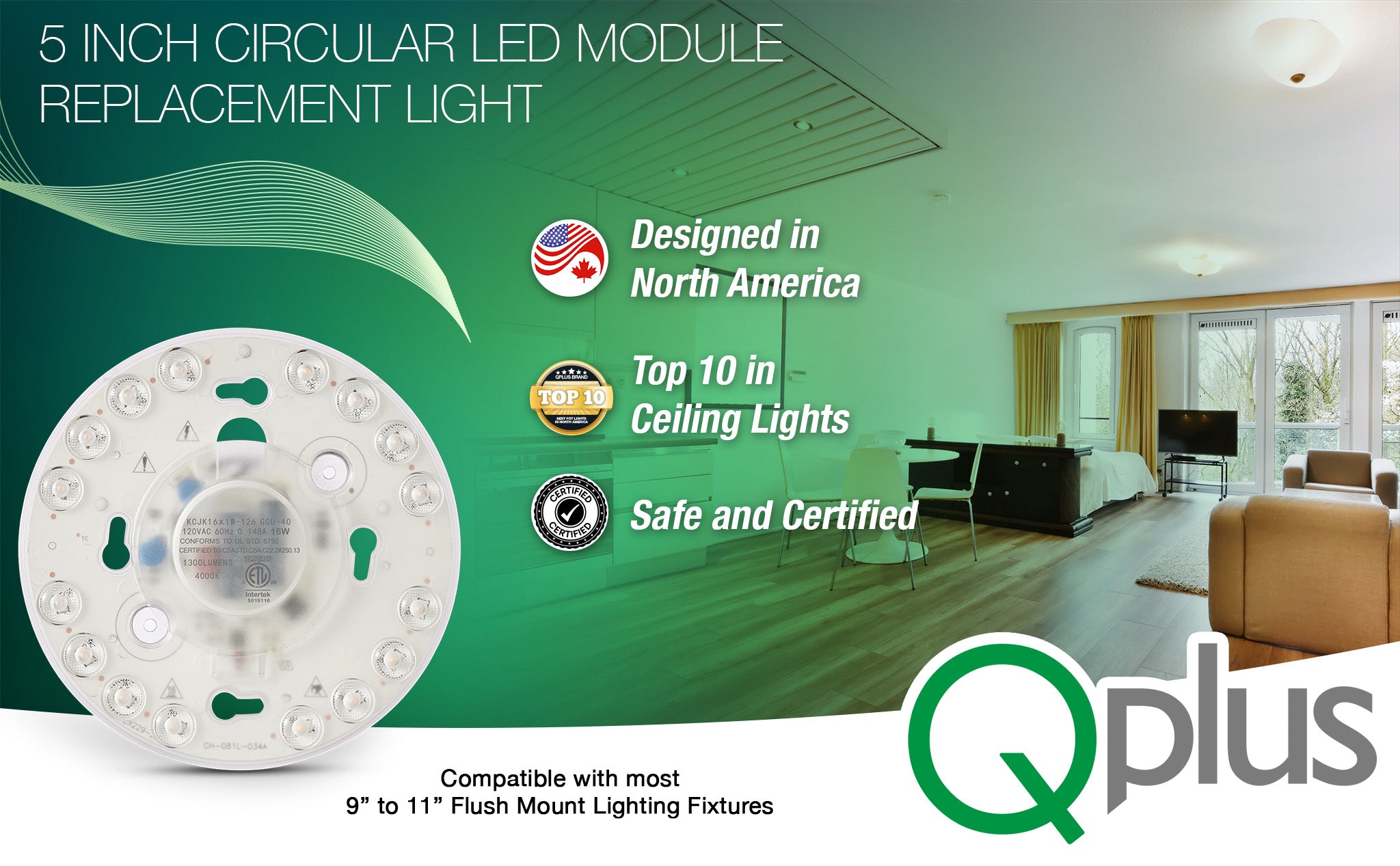 5 Inch Circular LED Module Replacement Light