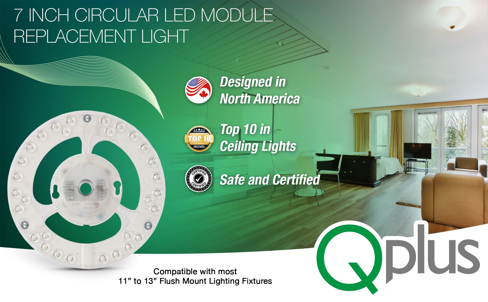 7 Inch Circular LED Module Replacement Light