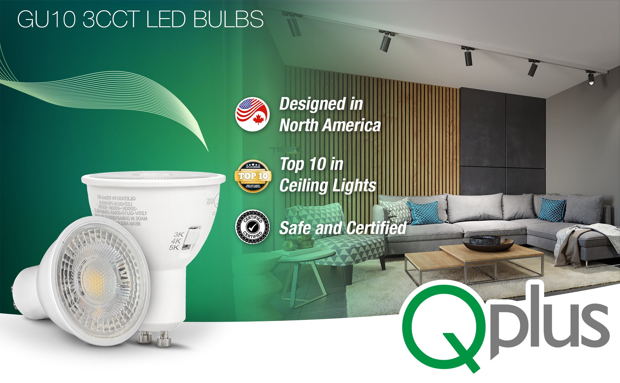 GU10 3CCT LED Bulb