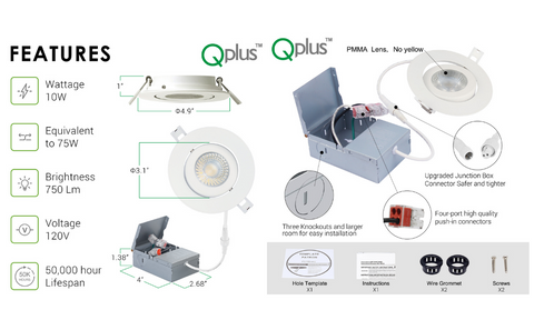 Características-y-especificaciones-del-cardán-delgado-qplus-4-pulgadas