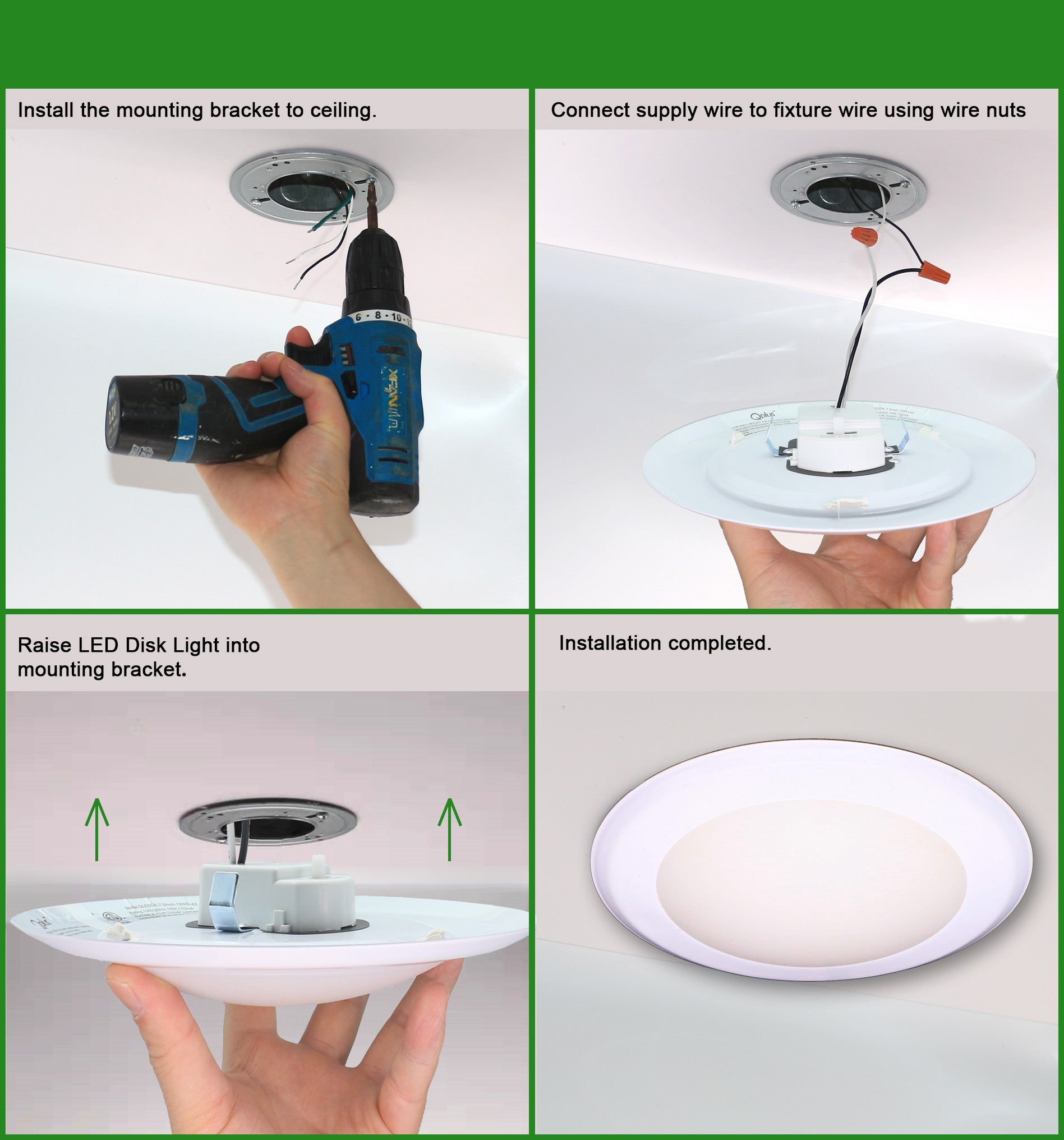 dimmable under counter disk led lights