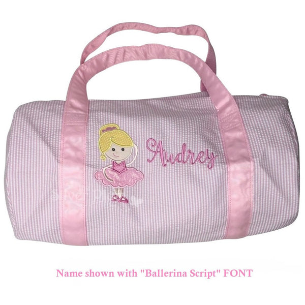 ballet duffle bag personalized