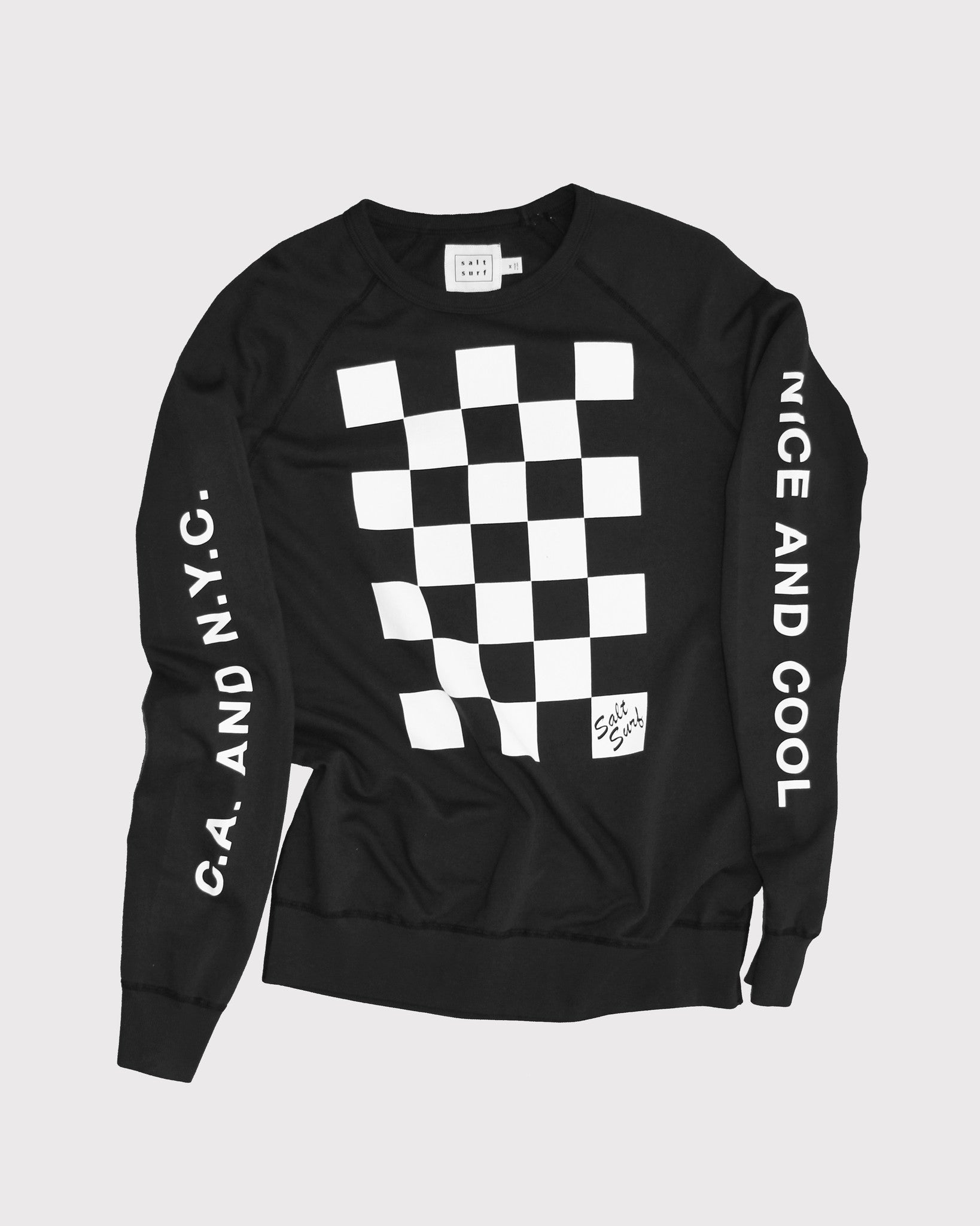 checkerboard sweatshirt