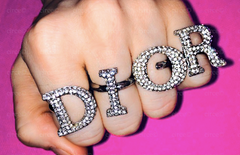 dior letter rings