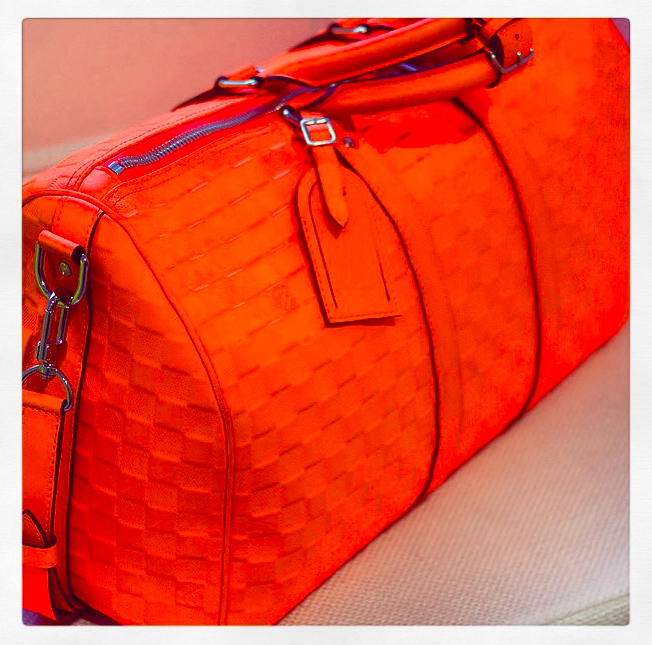Louis Vuitton Orange Duffel Bag | SEMA Data Co-op