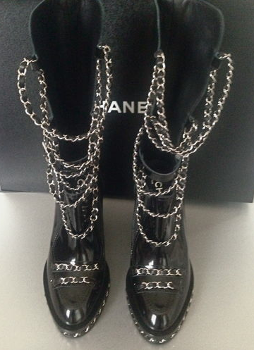 chanel chain boots 2013