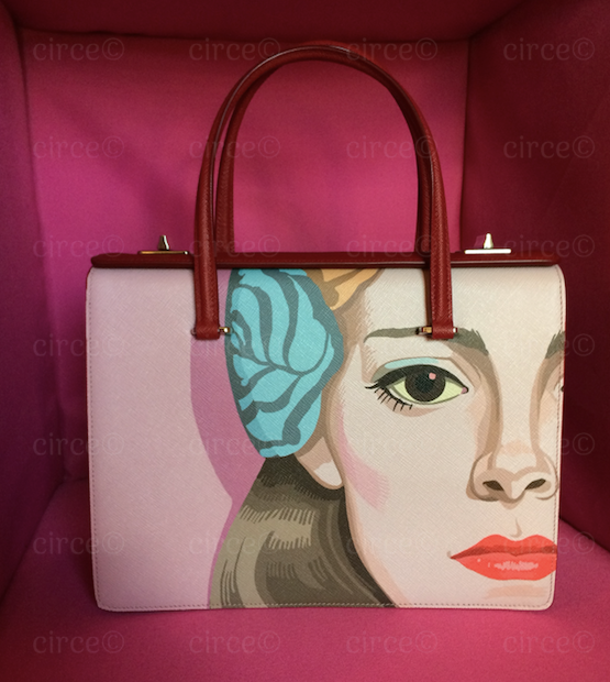 Prada Runway Saffiano Pink Girl Face Art Purse, Bag: ASO RIHANNA | circe