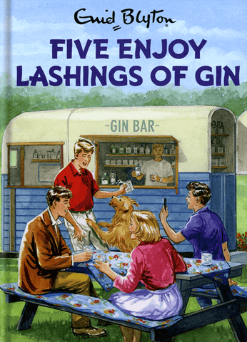 Five enjoy Lashings of Gin